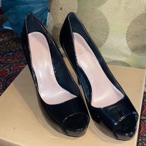 Vince Camuto black patent leather stilettos